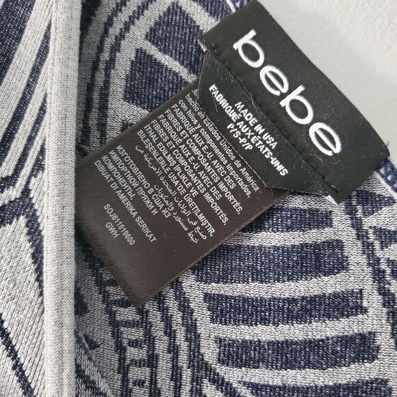 bebe Blue/Gray Seamless Mini Dress Size S - Picture 2 of 5